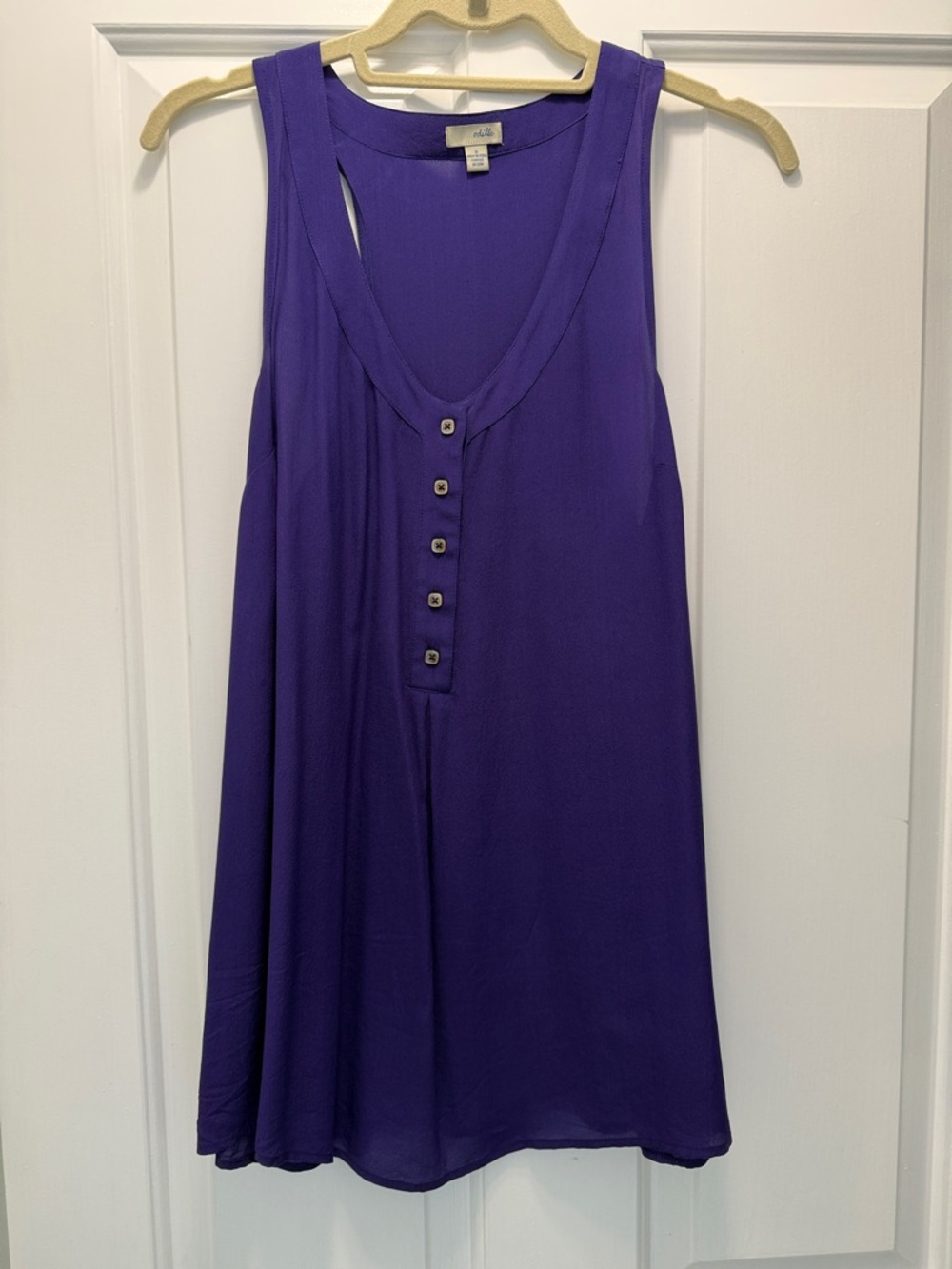 Odille Purple 100% silk tank